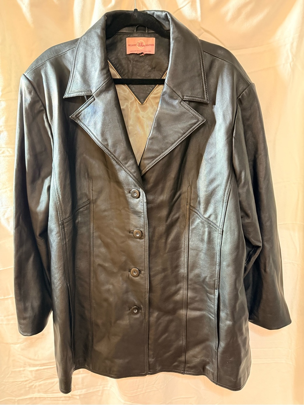 Vintage Wilsons Leather Leather Jacket retro oversized fall winter plus size XXL